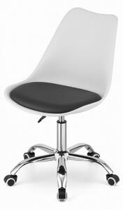 SUPPLIES ALBA otočná kancelářská židle - bílá/černá barva