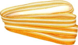 Stuha pruhovaná LINIE ORANGE oranžová 15mm x 2m (7,50 Kč/m)