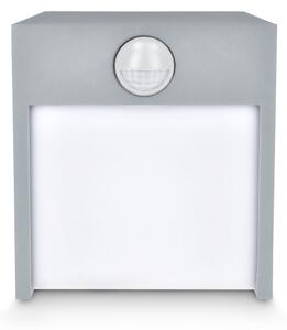Brilagi -LED Venkovní nástěnné svítidlo se senzorem TERNI LED/12W/230V šedá IP44