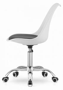 SUPPLIES ALBA otočná kancelářská židle - bílá/černá barva