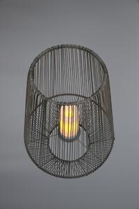 Trio R55256911 LED zahradní solární stolní svítidlo Mineros 1x0,2W | IP44 - imitace plamene, soumrakový senzor, černá