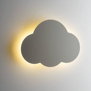 Nástěnné svítidlo Cloud, béžová barva, ocel, nepřímé světlo, 38 x 27 cm