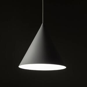 Závěsné svítidlo Cono, bílé, Ø 25 cm, ocel, jedno světlo