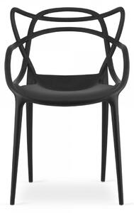 Supplies KATO moderní jídelní židle - černá