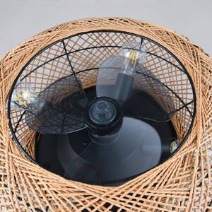Stropní ventilátor Lillesand se světlem, tichý, Ø 50 cm, FB