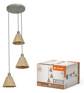 Ledvance - Lustr na lanku DECOR RAFFIA 3xE27/15W/230V rafie