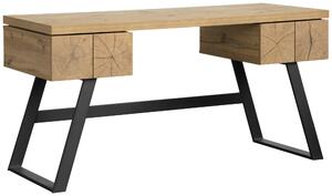 PSACÍ STŮL, černá, barvy dubu, 150/60/76 cm Venda - Kancelářské stoly