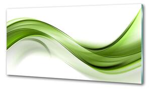 Dekorační panel sklo Zelená vlna pl-pksh-100x50-f-100125120