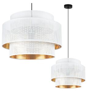 Závěsné svítidlo Asti, 1x bílé PVC stínítko, (fi 45cm), g, b