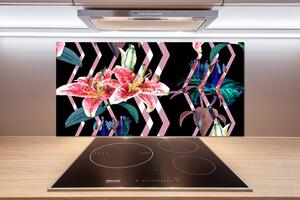 Panel do kuchyně Tropická lilie pl-pksh-100x50-f-100333021
