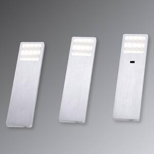 Helena LED světlo na nábytek, 19 x 5 cm, sada 3 kusů, senzor, kov