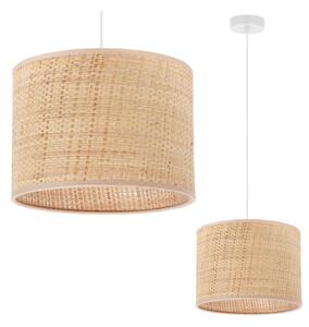 Závěsné svítidlo Rattan, 1x ratanové stínítko, (fi 20cm), w