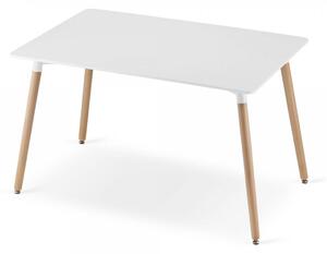 Supplies škandinávský jídelní stůl Bílý Dub - 120 cm - bílý