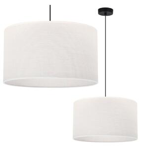 Závěsné svítidlo Juta, 1x bílé jutové stínítko, (fi 40cm), b
