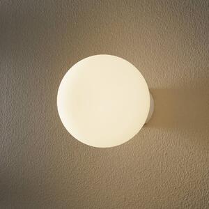 Fabbian Lumi Sfera skleněné nástěnné světlo, Ø14cm, stmívatelný, Bílá / opál, Obývací pokoj / jídelna, Sklo, Design, Nástěnné svítidlo