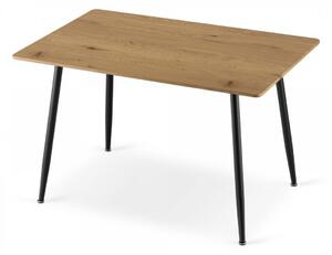 Supplies škandinávský jídelní stůl Světlý Dub - 120 cm - hnědý