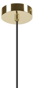 Lustr na lanku HARMA 1xE27/15W/230V pr. 30 cm bílá/zlatá