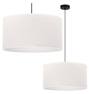 Závěsné svítidlo Juta, 1x bílé jutové stínítko, (fi 45cm), b