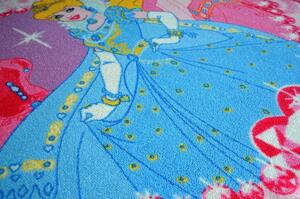 Vopi | Dětský koberec Princesses Jewels P19 - RPCSAGA19095133T06, růžový