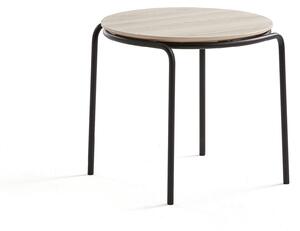 AJ Produkty Konferenční stolek Ashley, Ø570 mm, výška 470 mm, černá, jasan