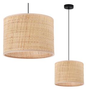 Závěsné svítidlo Rattan, 1x ratanové stínítko, (fi 20cm), b