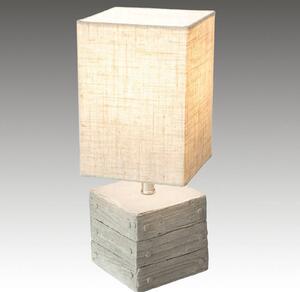 Stolní lampa Lisco betonová noha ve tvaru krabice
