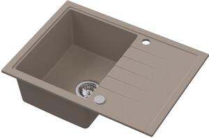 Ruvetti Axel granitový dřez 68x49.5 cm béžová 3001AX_BE140_W