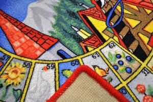 Vopi | Dětský koberec Husičky - 92x92 cm, vícebarevný