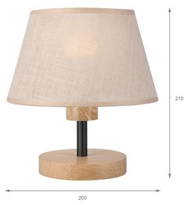 Brilagi - LED Stolní lampa ANTHONY 1xE14/40W/230V dub/béžová