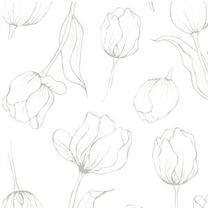 COOEE Design Papírové ubrousky Tulipa - White CED417