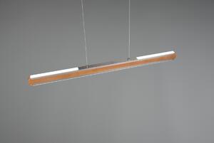 Trio 326610207 LED závěsné stropní svítidlo Deacon 1x40W | 3200lm | 2700-6000K - nastavitelná výška, paměťová funkce, stmívatelné, dřevo