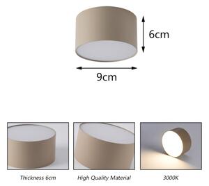 Brilagi - LED Koupelnové stropní svítidlo FORIS LED/9W/230V pr. 9 cm béžová IP44