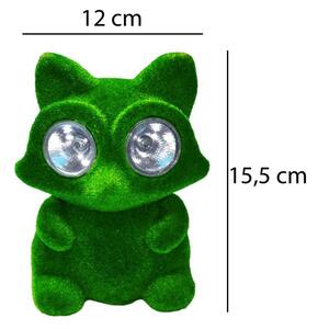 Dekoratívna figúrka FOX LED 6500K - zelená