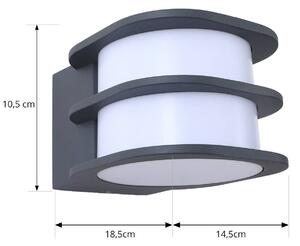 Lindby Smart LED venkovní nástěnné svítidlo Fyra, kulaté, CCT, RGB, Tuya