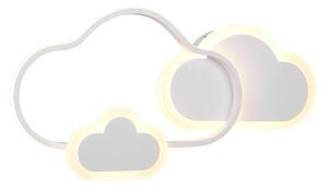Trio R62263131 LED stropní či nástěnné svítidlo Cloudy 1x29W | 3600lm | 3000K | RGB - dálkové ovládání, stmívatelné, bílá
