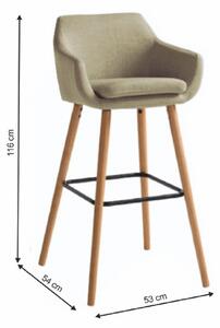 Barová židle Tahira (béžová). 744905