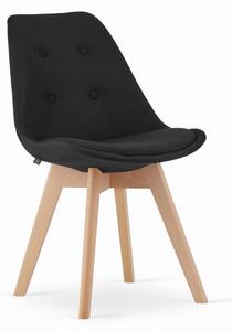 SUPPLIES NORI Skandinávská Jídelní židle - černá barva
