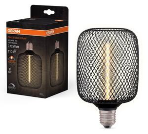 LED stropní světlo E27 SQUARE BLACK, laditelná teplá bílá