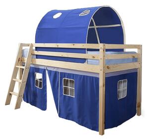 Patrová postel 90 cm Indigo (modrá) (s roštem). Vlastní profesionální přeprava až k Vám domů 744969