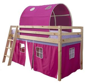 Patrová postel 90 cm Indigo (růžová) (s roštem). Vlastní profesionální přeprava až k Vám domů 744970