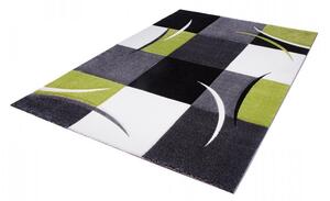 Vopi | Kusový koberec Moderno 665/940 - 80 x 150 cm, černý/bílý/zelený