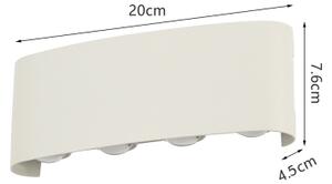 Brilagi - LED Venkovní nástěnné svítidlo FLAREBOX LED/8W/230V bílá IP65