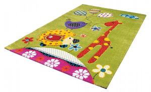Vopi | Dětský koberec Kiddy 20705/40 - 80 x 150 cm, zelená
