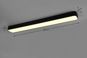 Trio R62451932 LED přisazené stropní svítidlo Asterion 1x37W | 3800lm | 2700K-6500K - dálkové ovládání, stmívatelné, noční režim, černá