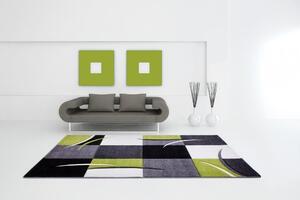 Vopi | Kusový koberec Moderno 665/940 - 80 x 150 cm, černý/bílý/zelený