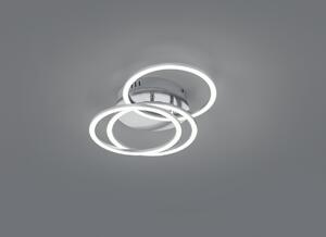 Trio R62823107 LED přisazené stropní svítidlo Circle 1x27W | 3100lm | 2700K-6000K - nastavitelné, stmívatelné, noční režim, dálkové ovládání, matný nikl