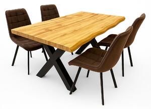 Vikio Jídelní set pro 4 osoby 160x90 cm dub-hnědá VJS116-41H