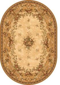 Vopi | Kusový koberec Dafne béžový - ovál (sahara) - 80 x 120 cm ovál
