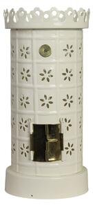 Kovový svícen Tiled Stove White
