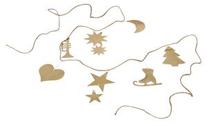 Vánoční girlanda Ornament Brass 200 cm